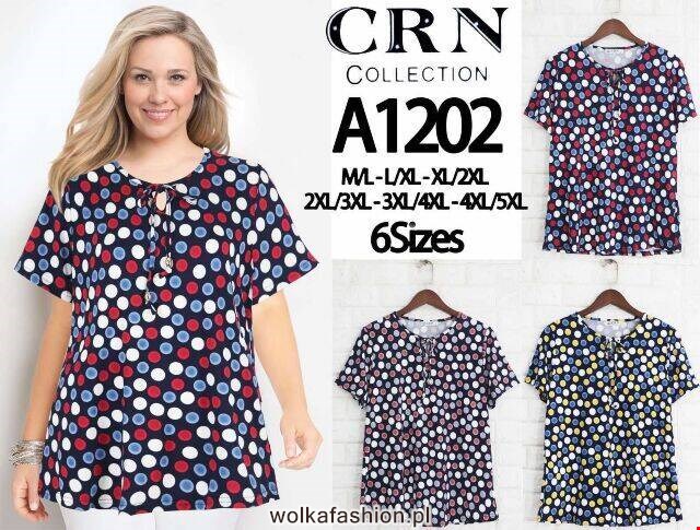 Bluzka damska A1202 Mix KOLOR M-5XL (TOWAR CHINA) 
