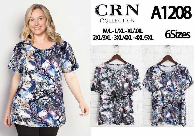 Bluzka damska A1208 Mix KOLOR M-5XL (TOWAR CHINA)  1