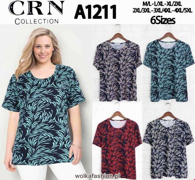 Bluzka damska A1211 Mix KOLOR M-5XL (TOWAR CHINA) 