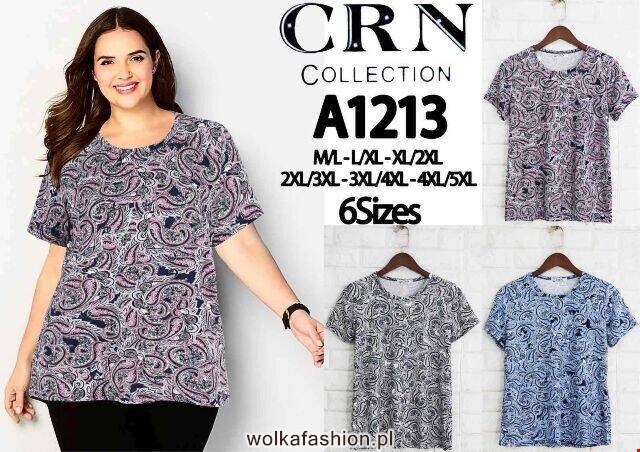 Bluzka damska A1213 Mix KOLOR M-5XL (TOWAR CHINA) 