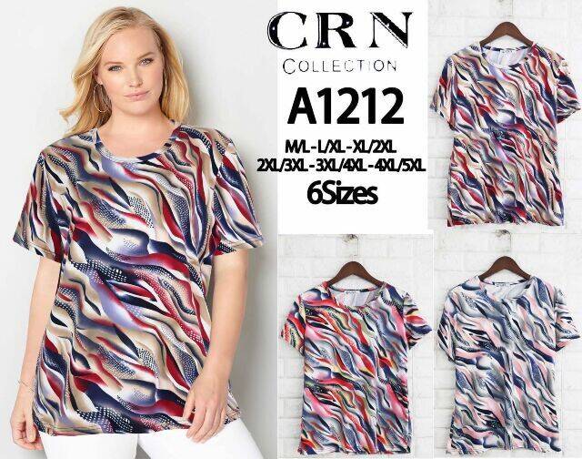 Bluzka damska A1212 Mix KOLOR M-5XL (TOWAR CHINA)  1