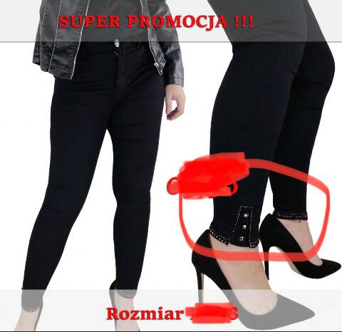 Jeansy damskie 3421 1 kolor 38-48