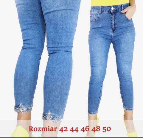 Jeansy damskie 7624 1 kolor 42-50
