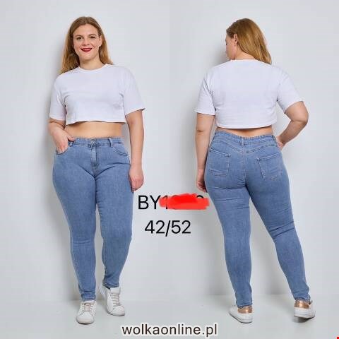 Jeansy damskie 7632 1 kolor 42-52