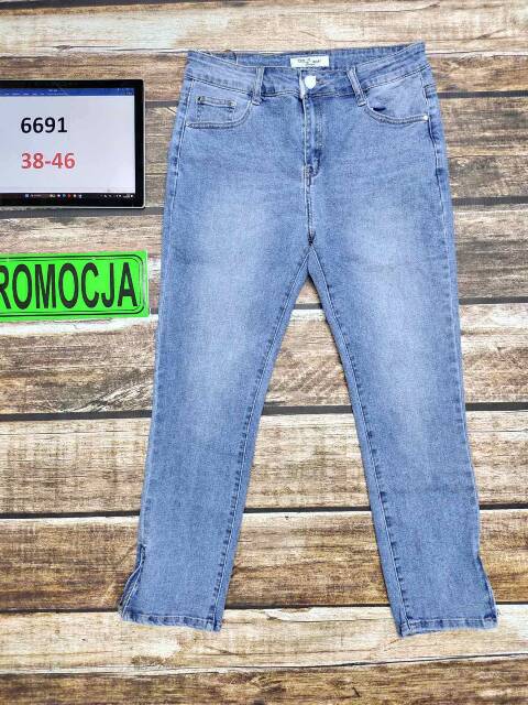 Jeansy damskie 6691 1 kolor 38-48 1