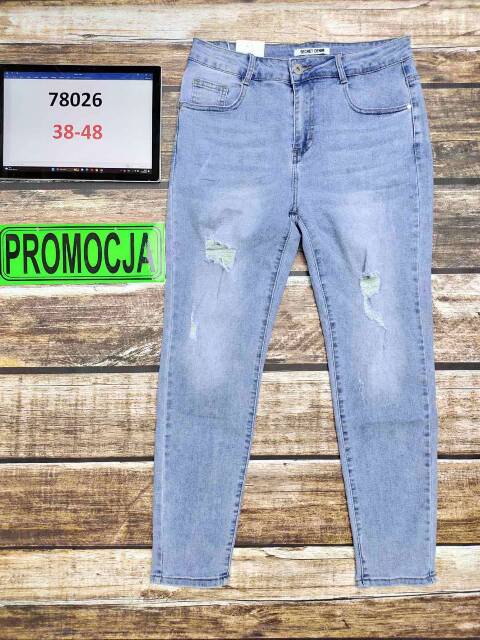 Jeansy damskie 78026 1 kolor 38-48