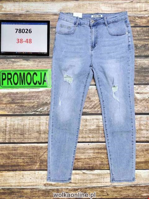 Jeansy damskie 78026 1 kolor 38-48