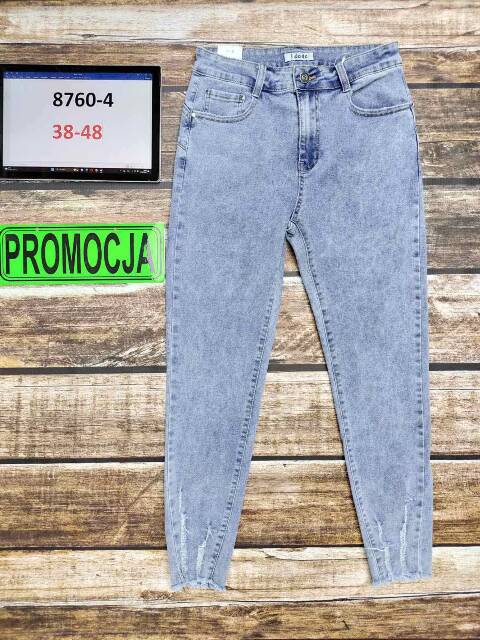 Jeansy damskie 8760-4 1 kolor 38-48