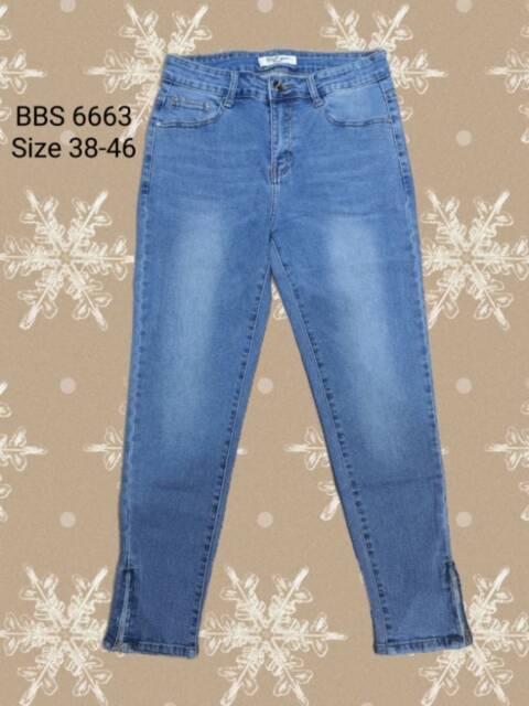 Jeansy damskie 6663 1 kolor 38-46 1