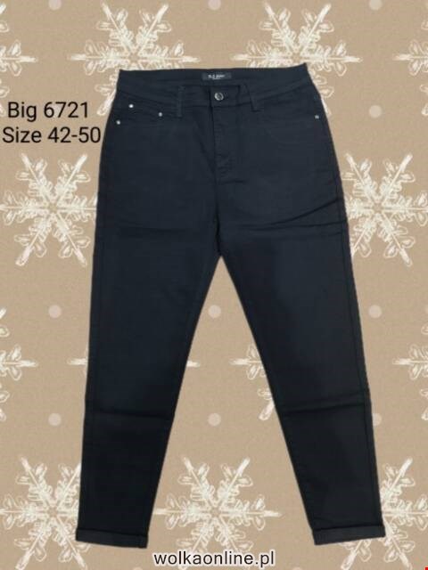 Jeansy damskie 6721 1 kolor 42-50