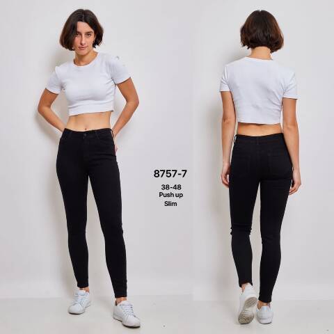 Jeansy damskie 8757-7 1 kolor 38-48