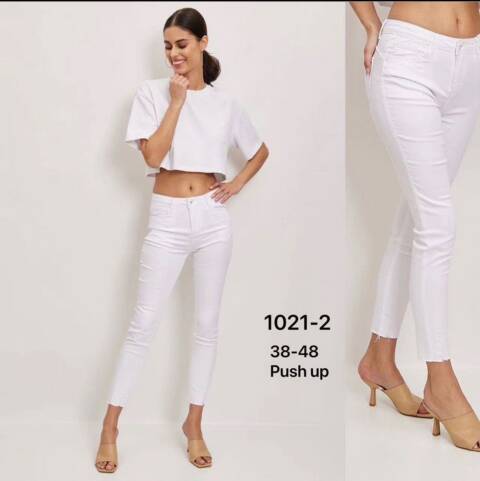 Jeansy damskie 1021-2 1 kolor 38-48 1