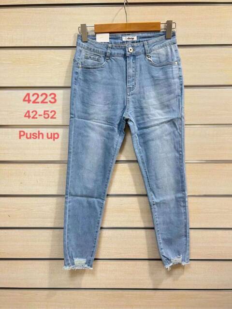 Jeansy damskie 4223 1 kolor 42-52