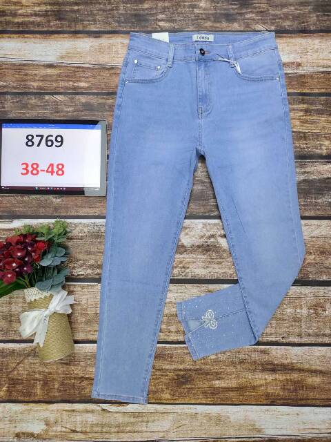 Jeansy damskie 8769 1 kolor 38-48 1