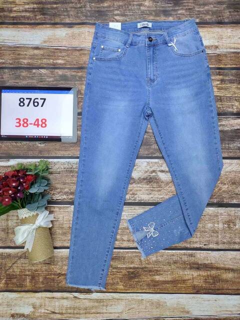 Jeansy damskie 8767 1 kolor 38-48 1