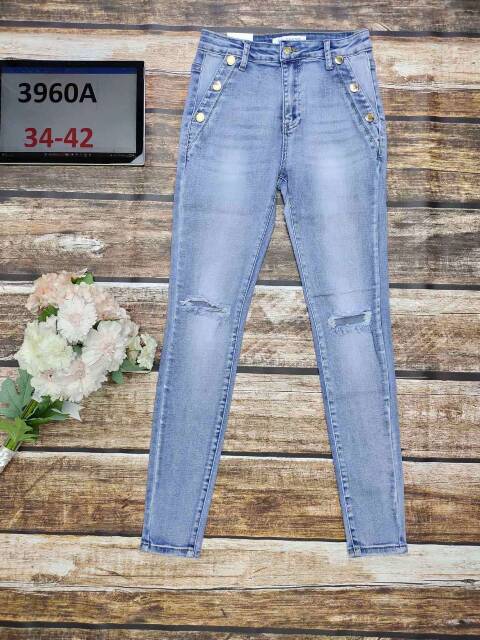 Jeansy damskie 3960A 1 kolor 34-42