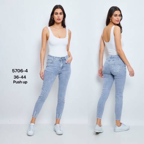 Jeansy damskie 5706-4 1 kolor 36-44