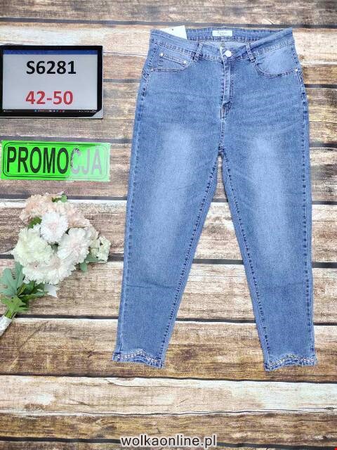 Jeansy damskie S6281 1 kolor 42-50