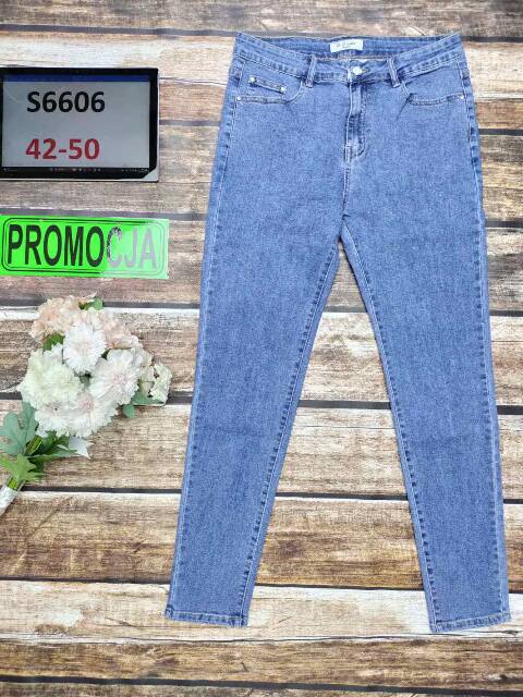 Jeansy damskie S6606 1 kolor 42-50 1