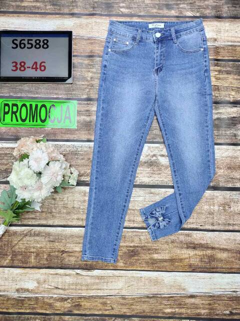 Jeansy damskie S6588 1 kolor 38-46 1