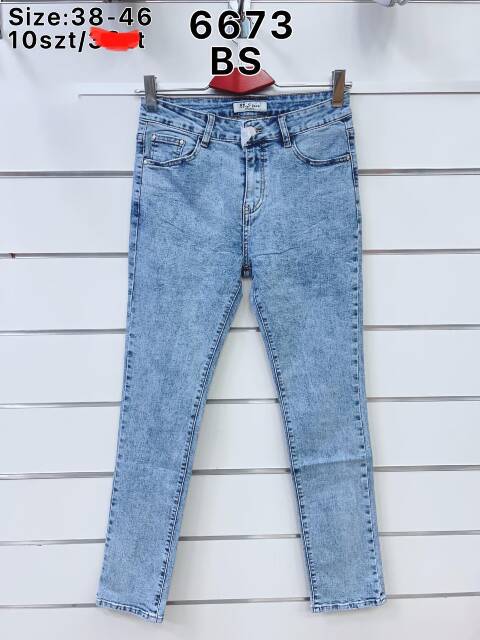 Jeansy damskie 6673 1 kolor 38-46 1