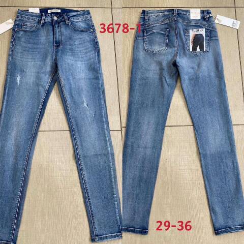 Jeansy damskie 3678-1 1 kolor 29-36 1