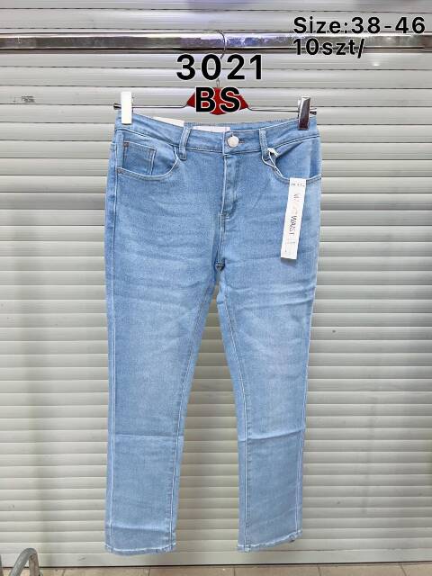 Jeansy damskie 3021 1 kolor 38-46 1