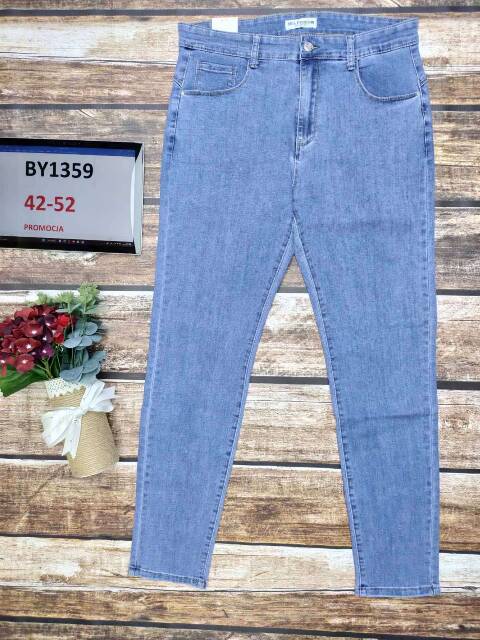 Jeansy damskie BY1359 1 kolor 42-52 1