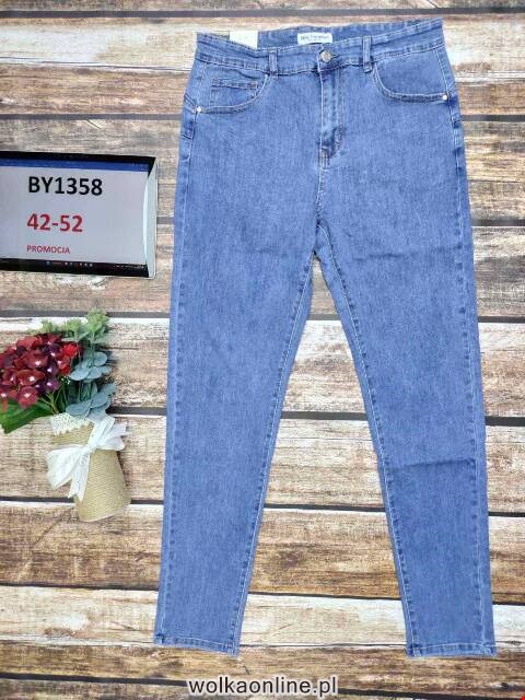 Jeansy damskie BY1358 1 kolor 42-52