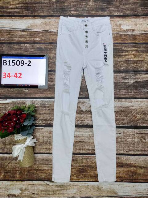 Jeansy damskie B1509-2 1 kolor 34-42