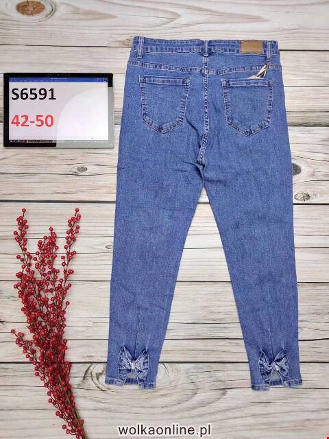 Jeansy damskie S6591 1 kolor 42-50