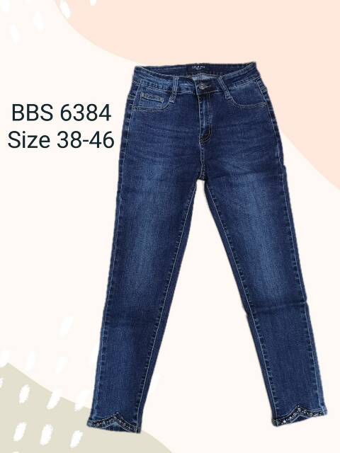 Jeansy damskie 6384 1 kolor 38-46