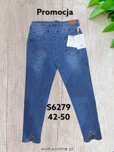 Jeansy damskie S6279 1 kolor 42-50