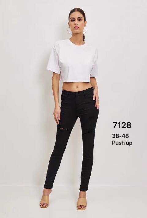 Jeansy damskie 7128 1 kolor 38-48