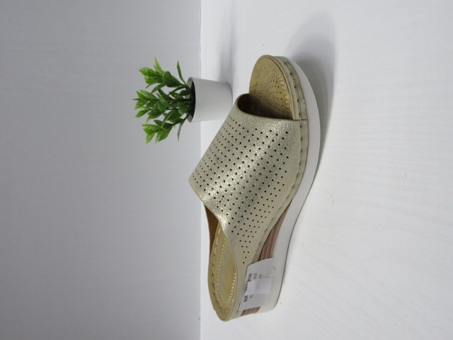 Klapki Damskie N22-881 GOLD 36-41 1