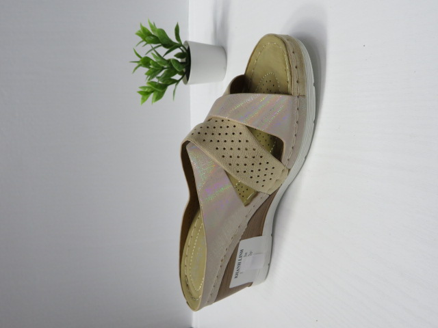 Klapki Damskie N22-896 BEIGE 36-41 1