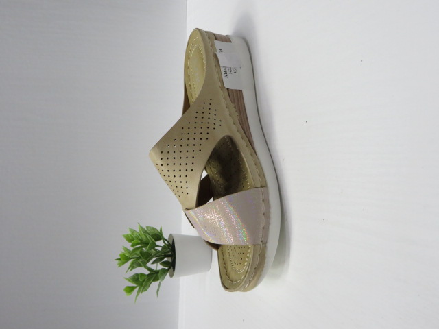 Klapki Damskie N22-882 BEIGE 36-41 2
