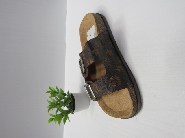 Klapki Damskie CB2127 BROWN 36-41 1