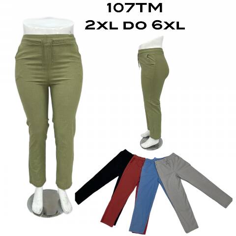 Spodnie damskie 107TM Mix kolor 2XL-6XL