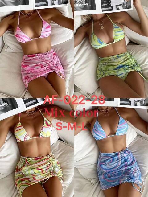 Strój kąpielowy dwuczęściowy damskie AF-022-28 Mix kolor S-L 1