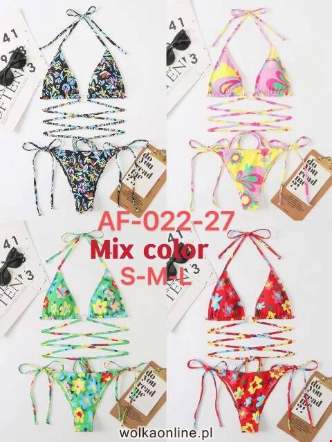 Strój kąpielowy dwuczęściowy damskie AF-022-27 Mix kolor S-L