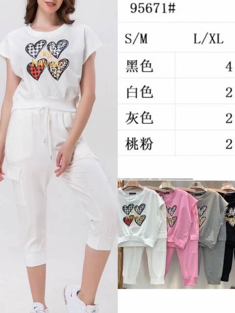 Komplet damskie 95671 Mix kolor S/M-L/XL