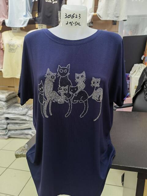 Bluzka damskie 8537 Mix kolor 2XL-5XL