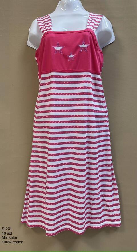 Koszula nocna damskie 9550 Mix kolor S-2XL