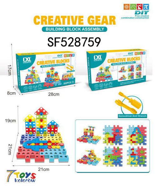 KLOCKI ZEBAWE  SF528759 MIX KOLOR  1