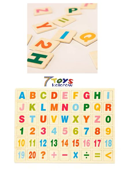  LITERKI/CYFERKI 779678 MIX KOLOR 21X14 1