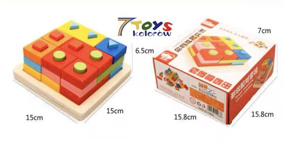 ZESTAW UKLADANEK 779703 MIX KOLOR 15X16X7 1
