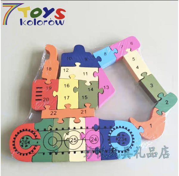 KLOCKI DREWNIANE 779769 MIX KOLOR 