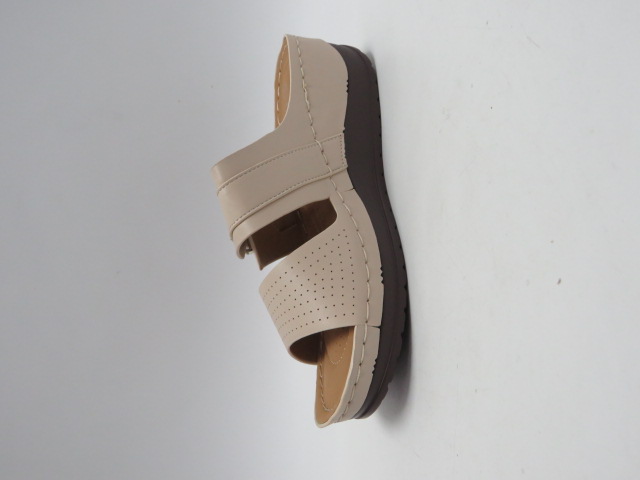 Klapki Damskie N21-780 BEIGE 36-41 1