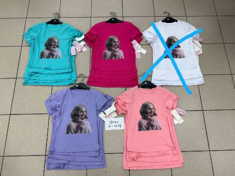 Bluzki dziewczęce 1173 1 kolor 6-16 1